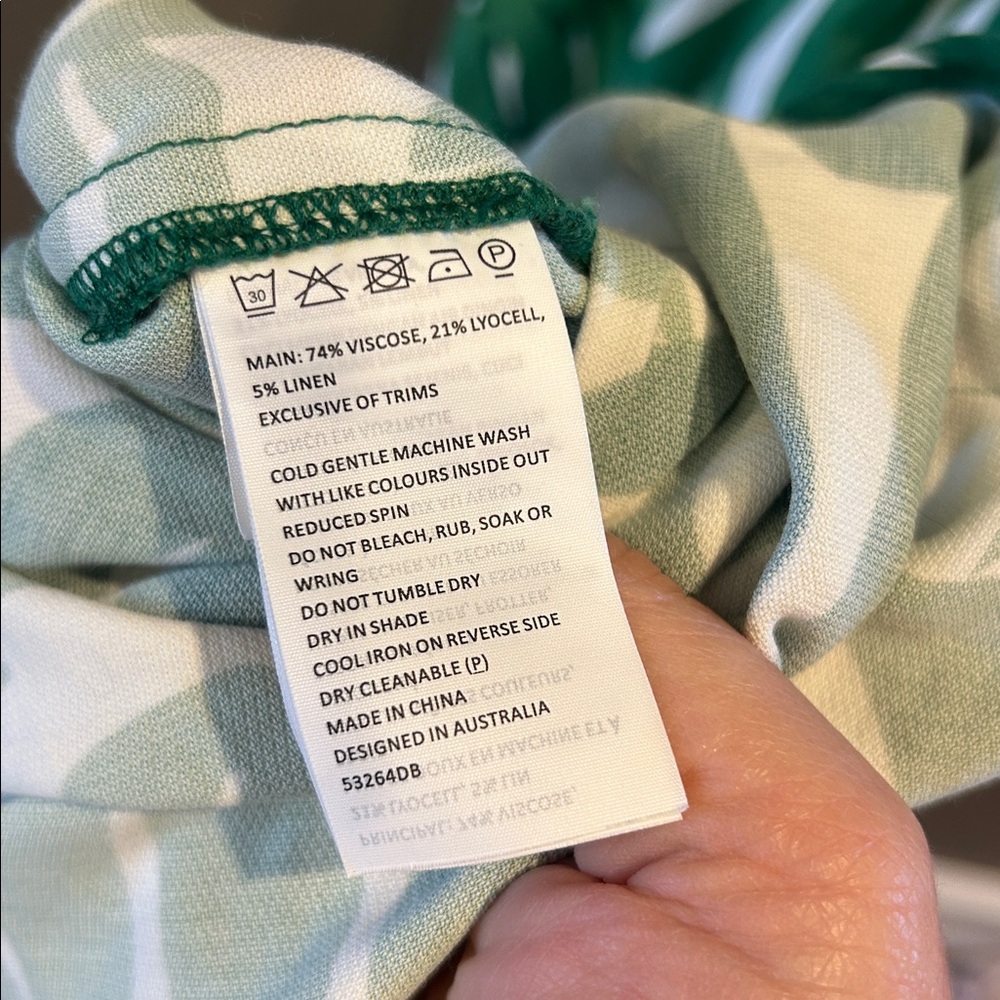 Bardot Tropical Palm Leaf Off Shoulder Maxi Dress - Picture 8 of 9